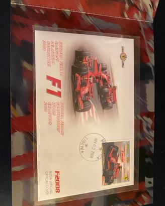 Francobollo Ferrari F2008 Annullo Speciale