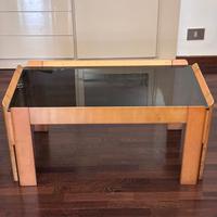 Tavolino da caffè legno e vetro