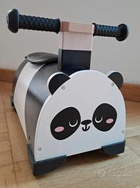 Cavalcabile Panda in legno JANOD