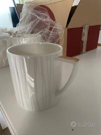 Set 6 tazze Royal Bone China Golden Glacier