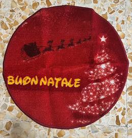 Tappeto rotondo natalizio