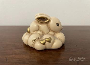 THUN CONIGLIETTO SU NUVOLA IN CERAMICA