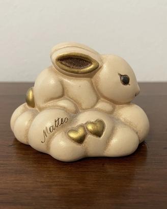 THUN CONIGLIETTO SU NUVOLA IN CERAMICA