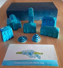 Scultura ceramica Il Comune Azzurro Metano Città