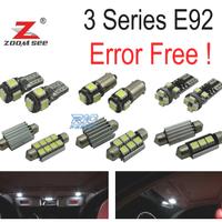 KIT 21 LAMPADE LED INTERNE BMW SERIE 3 E92 COUPE M