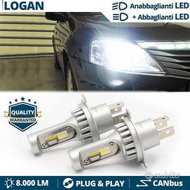 KIT Lampadine LED H4 per Dacia LOGAN 6500K CANbus