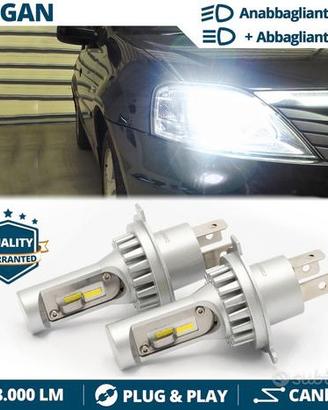 KIT Lampadine LED H4 per Dacia LOGAN 6500K CANbus