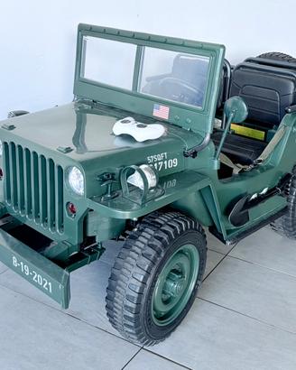 Jeep Willys 4x4 Bambini 3 posti elettrica