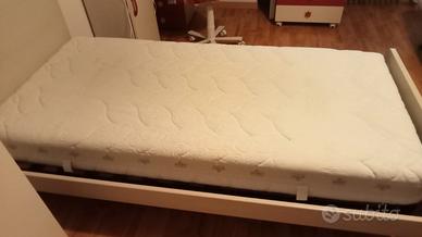 struttura letto singolo con  2 cassetti