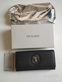 Portafoglio Trussardi continental in pelle nuovo