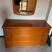 cassettiera in legno anni '70