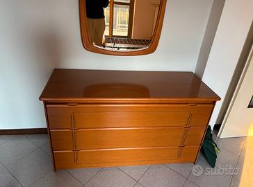cassettiera in legno anni '70
