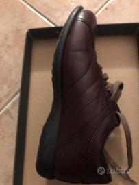 FRAU scarpe donna in vera pelle lacci beige