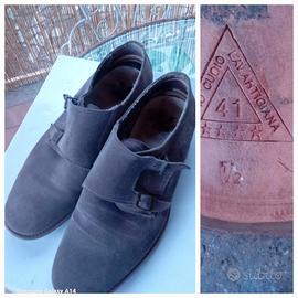 Scarpe da uomo in vera pelle scamosciato