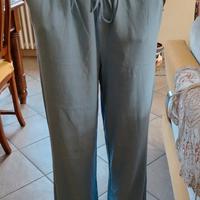 pantaloni Nuovi azzurro chiaro lino/viscosa