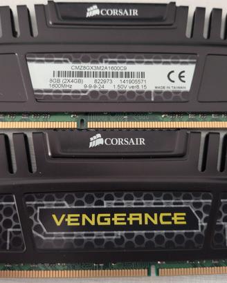 RAM DDR3 Corsair Vengeance 8GB Kit (2x4GB) 1600MHz