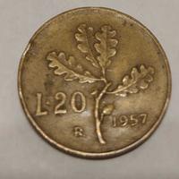 20 lire del 1957 
