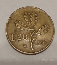 20 lire del 1957 