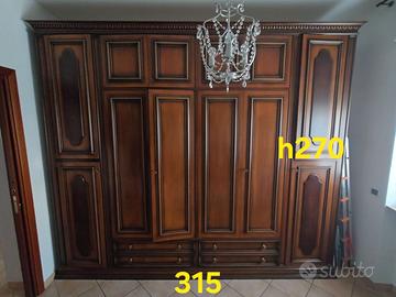 armadio camera noce massiccio dim 325 x 270