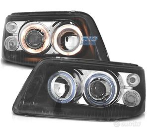 FARI VOLKSWAGEN VW T5 03-09 ANGEL EYES FONDO NERO