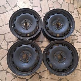 4 - CERCHI IN LAMIERA FORD 5,5X14 4X108 ET37,5 CB 