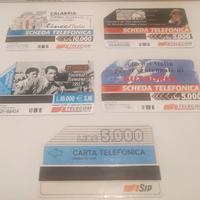 SCHEDE TELEFONICHE SIP E TELECOM DA COLLEZIONE 