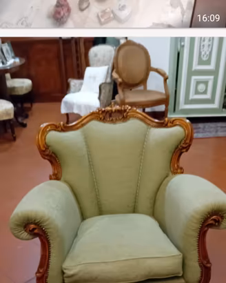 divano stile barocco
