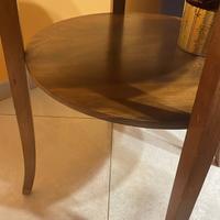 Tavolino tondo in legno