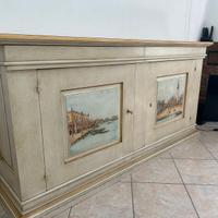 Credenza a due ante in legno classica/rustica