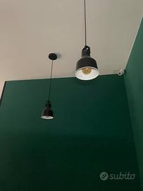 Set 4 Lampade a sospensione stile industriale