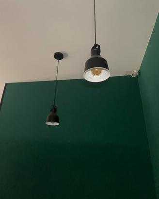 Set 4 Lampade a sospensione stile industriale