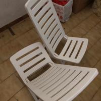 2 sedie spiaggine