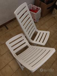 2 sedie spiaggine