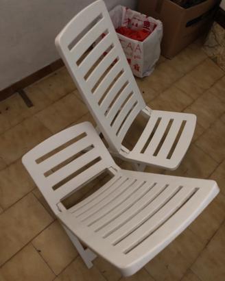 2 sedie spiaggine