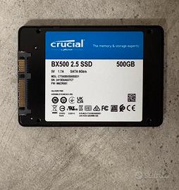 Ssd Crucial Bx500 500gb prenotato