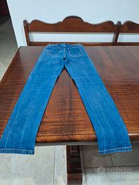 jeans skinny blu denim taglia xs