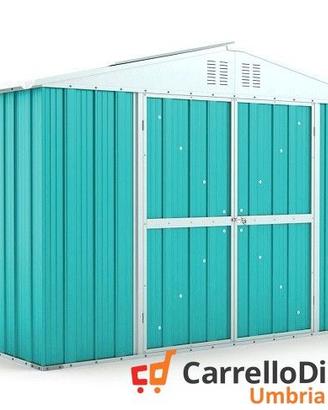 Box giardino lamiera zincata 327x155 azzurro
