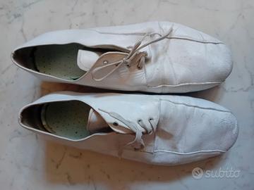 Scarpe Ballo Uomo Pelle Bianca taglia 41- per Lisc