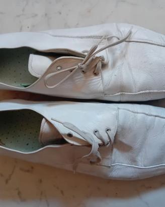 Scarpe Ballo Uomo Pelle Bianca taglia 41- per Lisc
