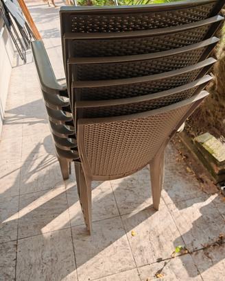 sedia plastica dura