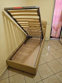 Letto singolo contenitore 206x92 nuovissimo