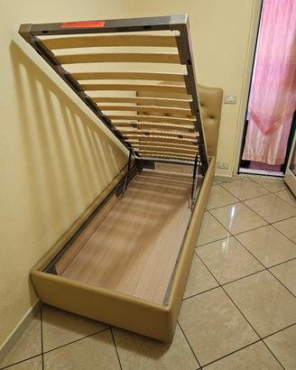 Letto singolo contenitore 206x92 nuovissimo