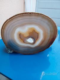 L!ametista e quarzo con Orologio.