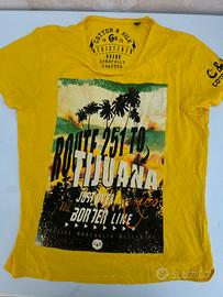 T-shirt gialla Cotton & Silk