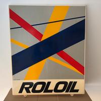 insegna roloil vintage pubblicità