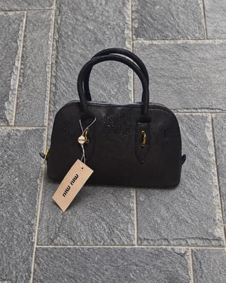 Borsa Miu Miu marrone scuro - dettagli dorati