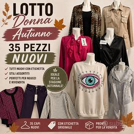 Lotto stock abbigliamento donna autunno nuovi 