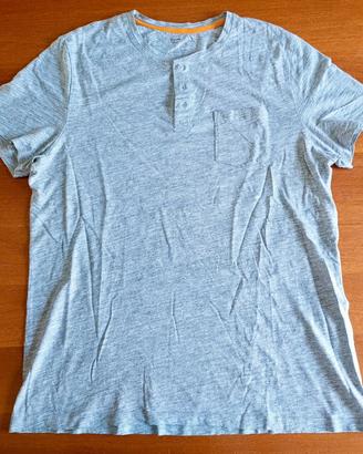 T-shirt Kiabi grigia XL - a Bottoni