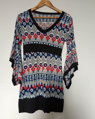 Vestito con maniche a kimono TU y2k