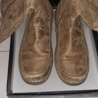 Stivali camoscio beige 37